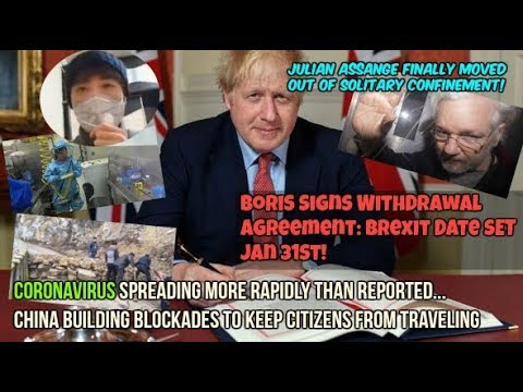 Brexit Withdrawal Agreement Signed! Coronavirus Updates; Greta Thunberg At Davos EU/UK News 1-26-20
