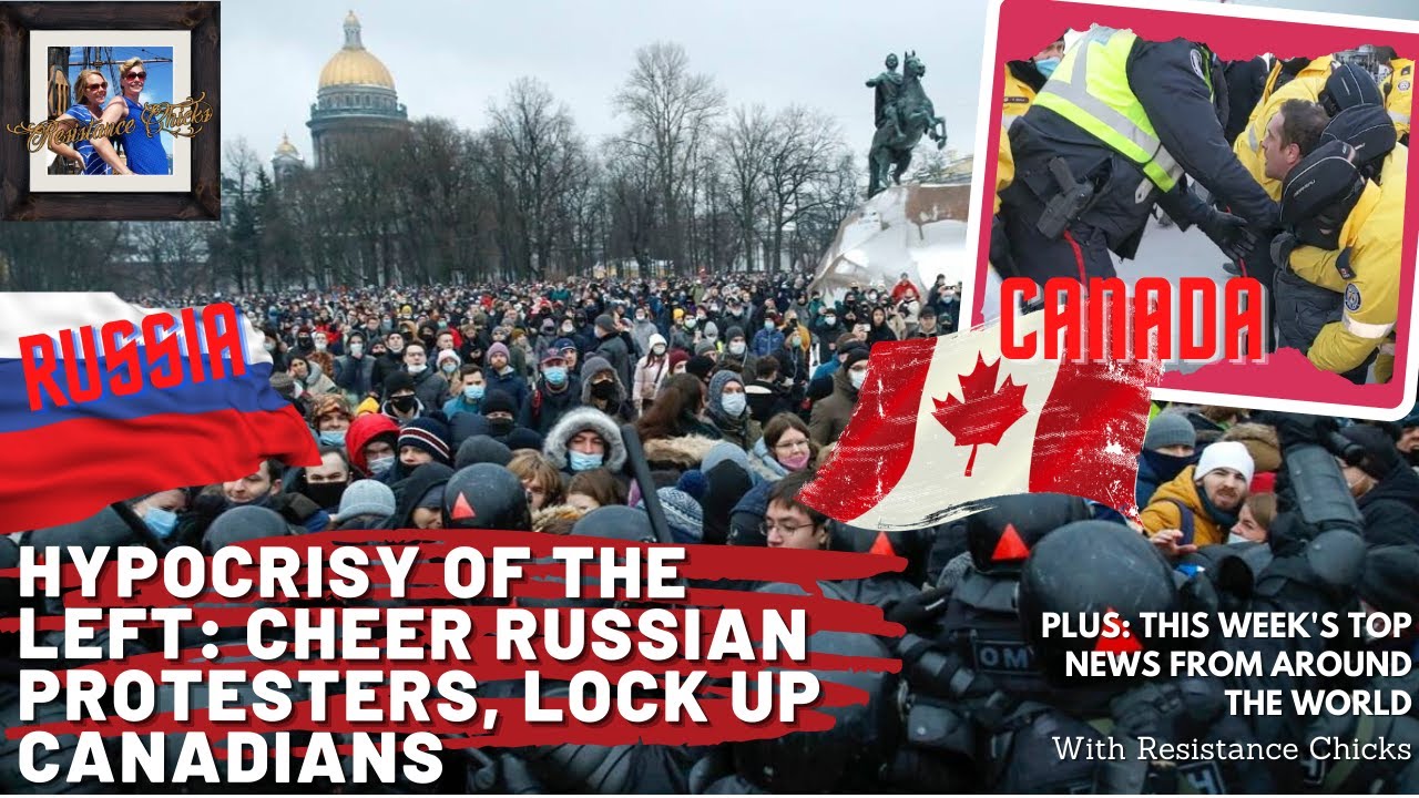 Hypocrisy of the Left: Cheer Russian Protesters, Lock Up Canadians; Boris on Thin Ice 1/24/2021