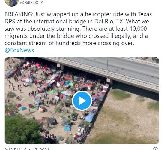 10,000 Migrants Under Del Rio, TX Bridge