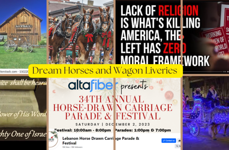 Dream Horses and Wagon Liveries, Amish Live 10 yrs longer!  3 Parts