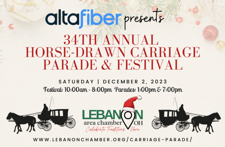 Horse Draw Carriages Parade, Lebanon Ohio Dec. 2, 2023