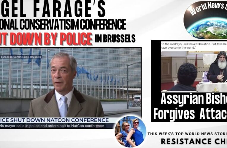 Police Shutdown Farage NatCon