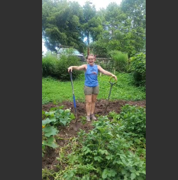 One of my favorite farm activities! Harvesting Potatoes!