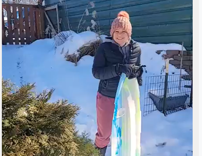 Leah’s Mini Toboggan Run 🤣