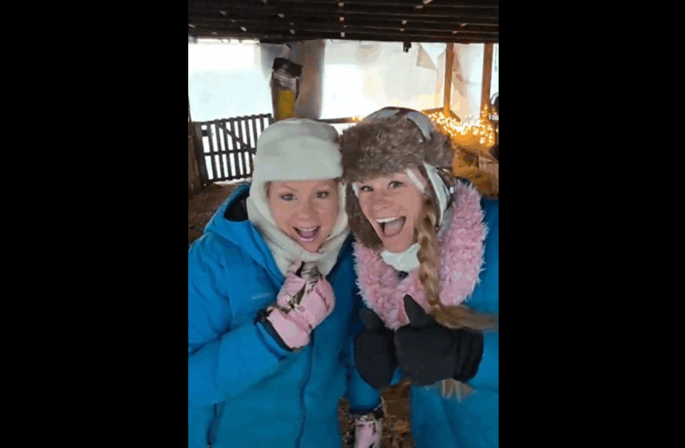 Leah and Michelle Monday Workout: with the Pigs!